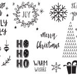 Pre-Designed Christmas Printing Plate
