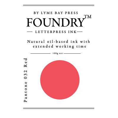 Foundry Letterpress Ink, longer stay open, non skinning rubber ink replacement