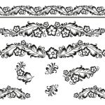 Letterpress borders plate