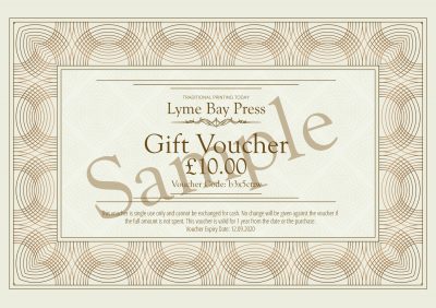 Lyme bay Press Gift Voucher