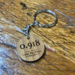 Letterpress Type high Key Ring