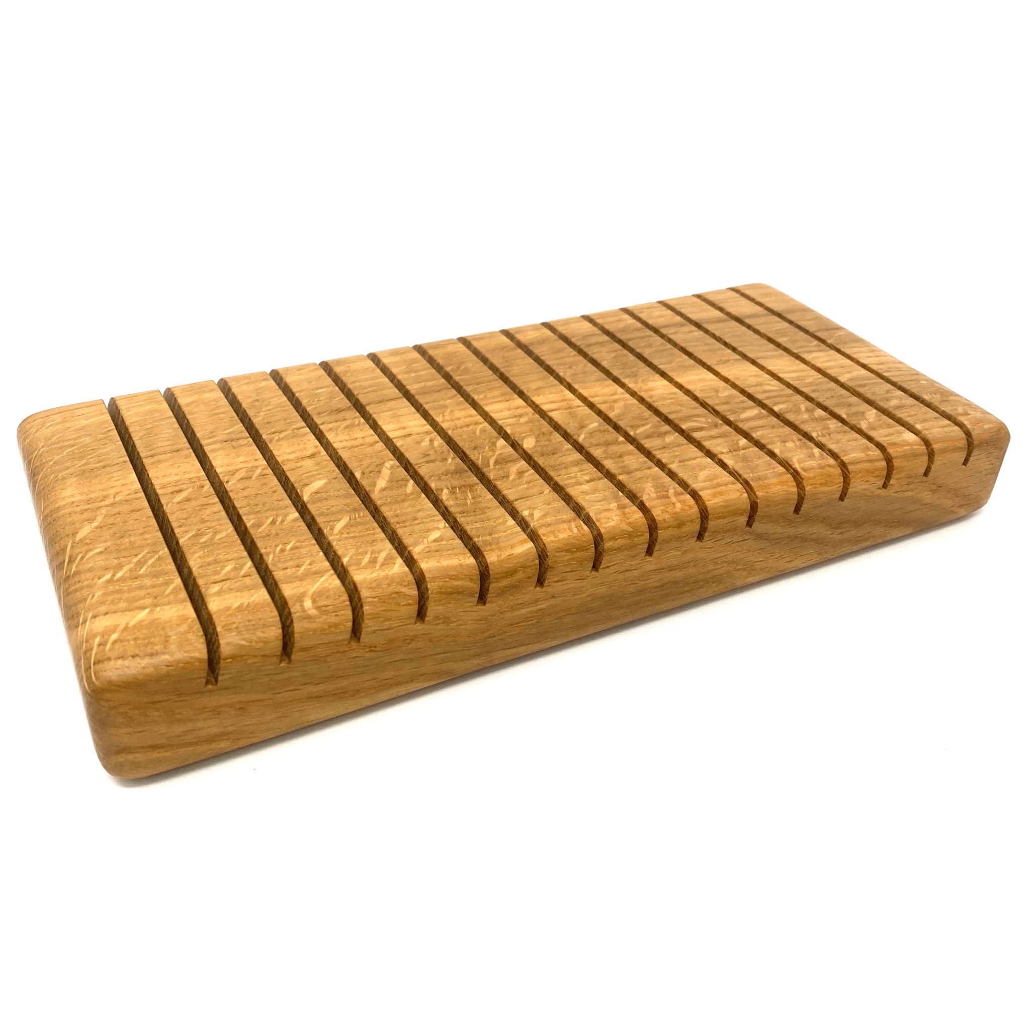 Oak Drying Rack – 15 Slots - Lyme Bay Press - Letterpress Supplies