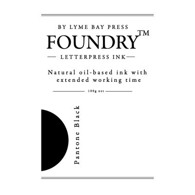 Foundry Rubber replacement ink - label detail